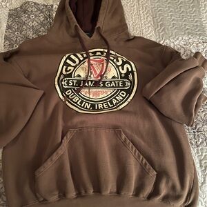 Guinness Tan and Brown Hoodie